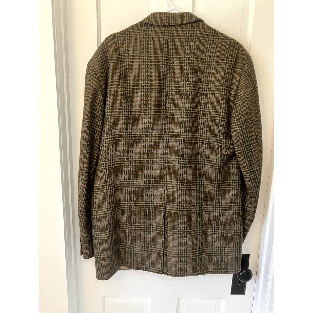 Vintage Evan Picone Wool Blazer Houndstooth Plaid Academia Castner Knott Co - Picture 3 of 10